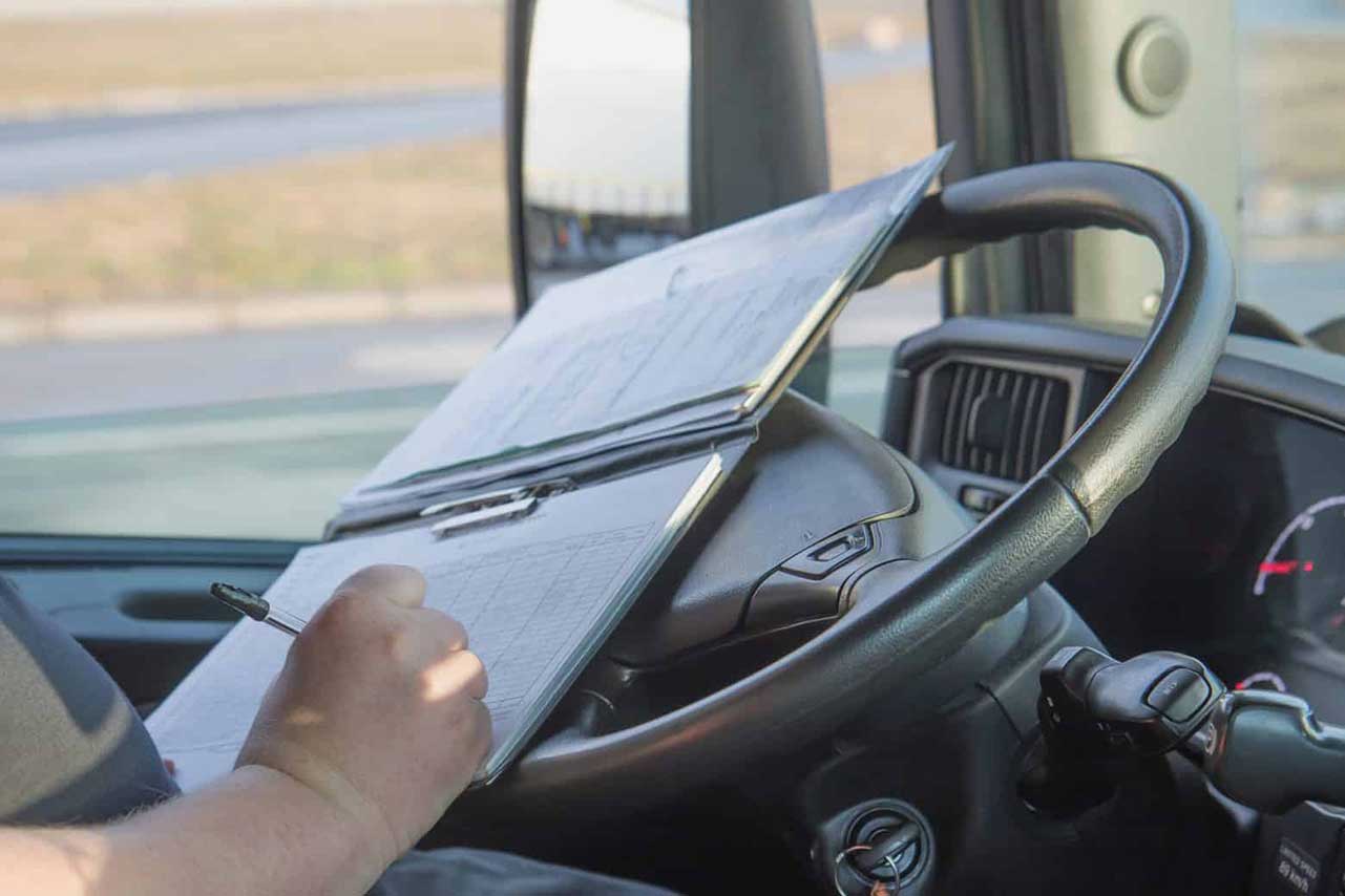 truck-driver-recruit-doing-log-book